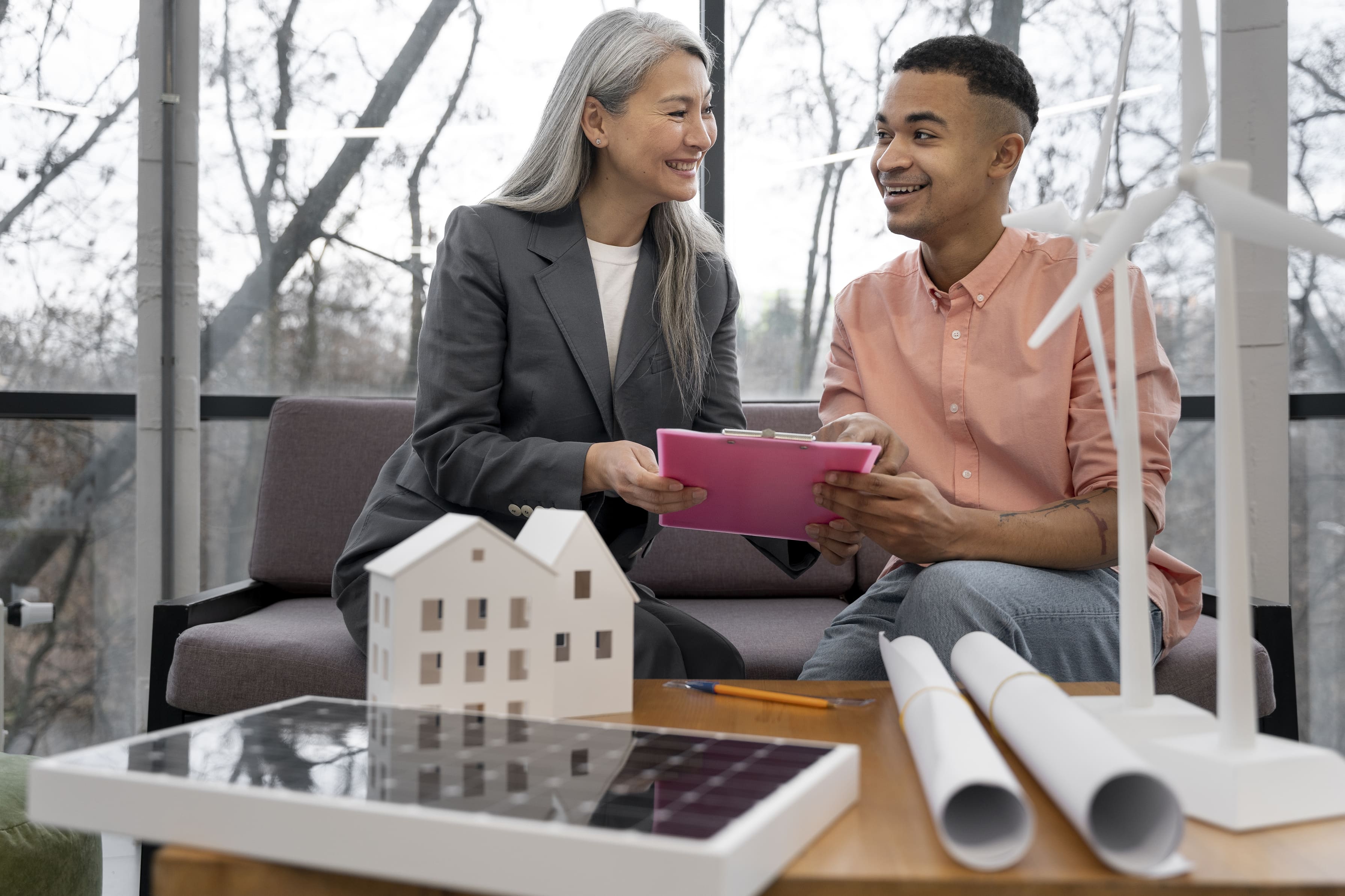 Business partners plan solar and wind energy projects