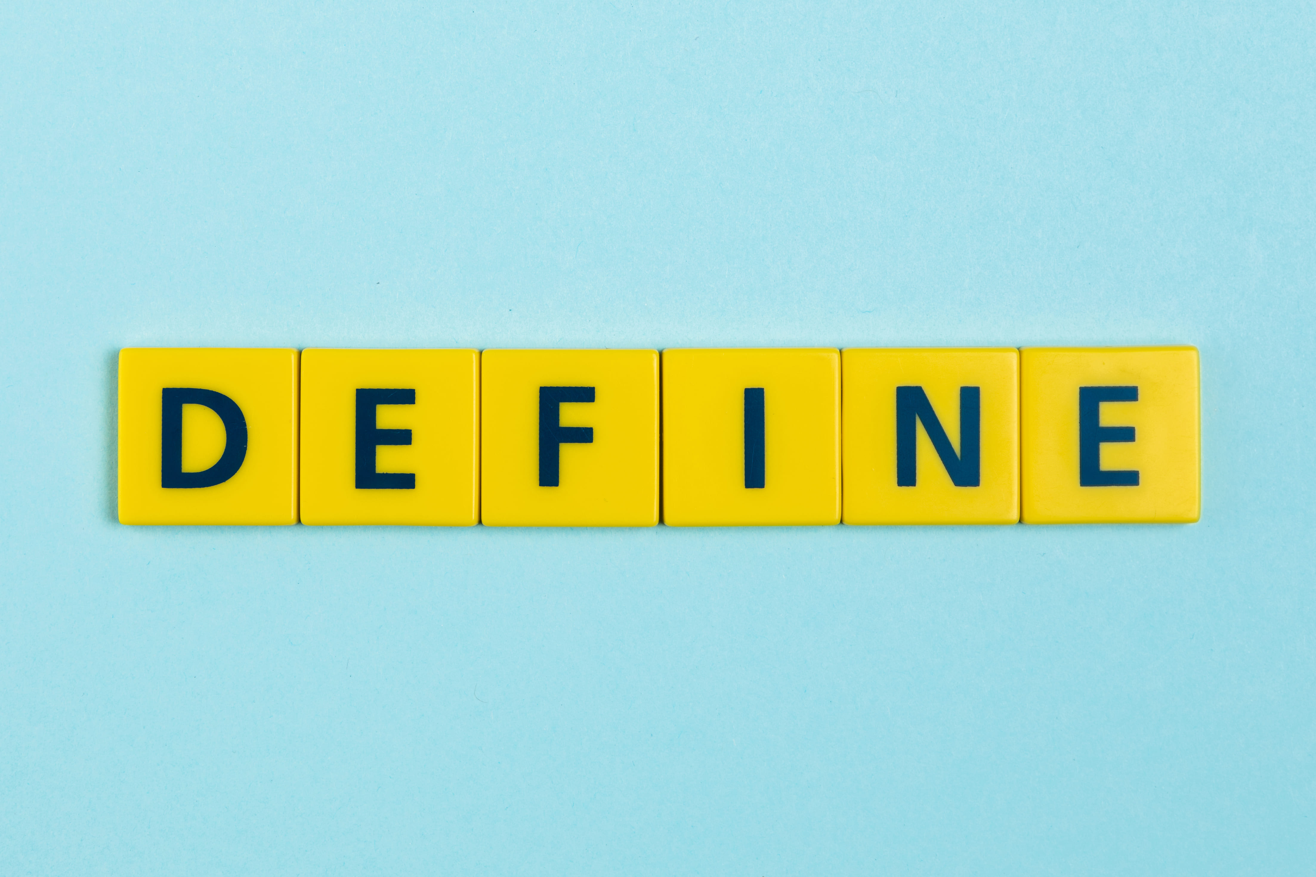 Define word on scrabble tiles