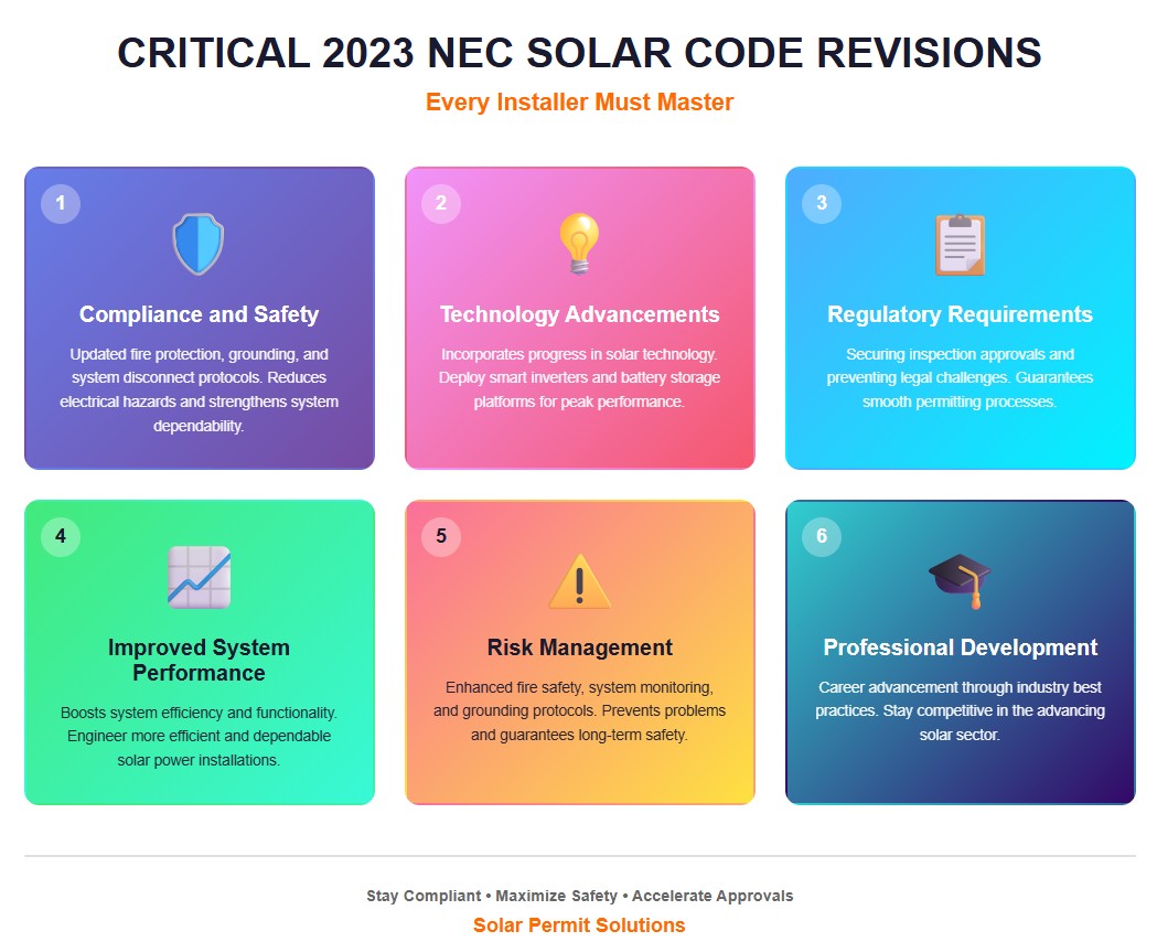 Article 690 NEC 2023 Update infographics for installer 