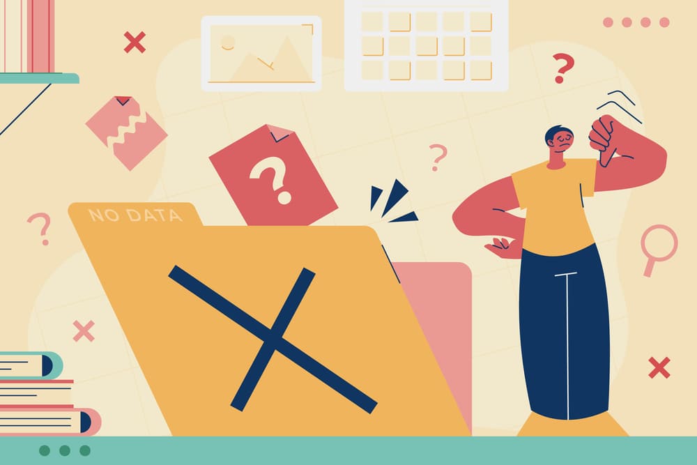 a person showing dsapproved hand for mistakes