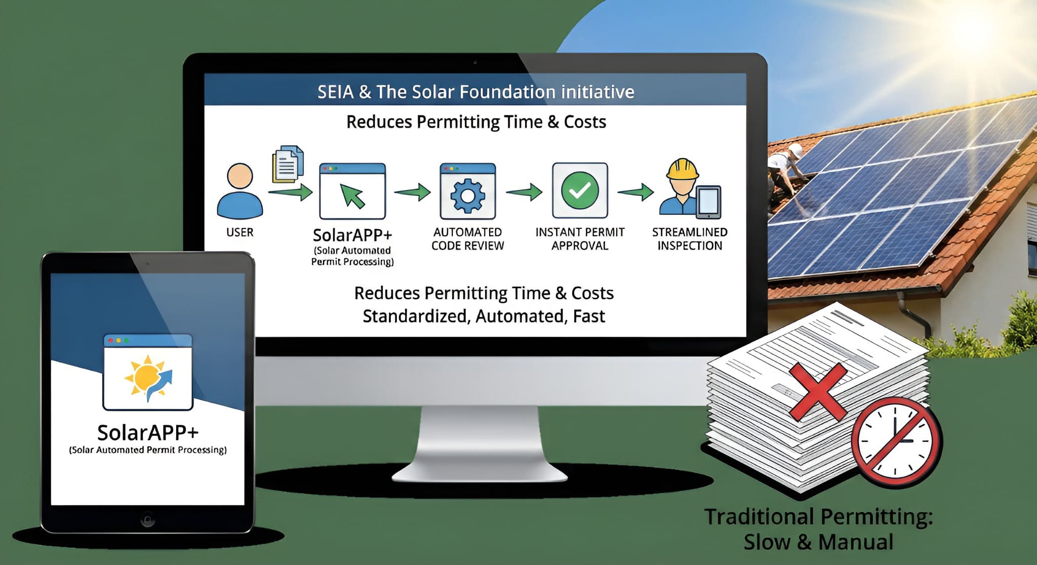 SolarAPP+ reduces permitting time with instant approval