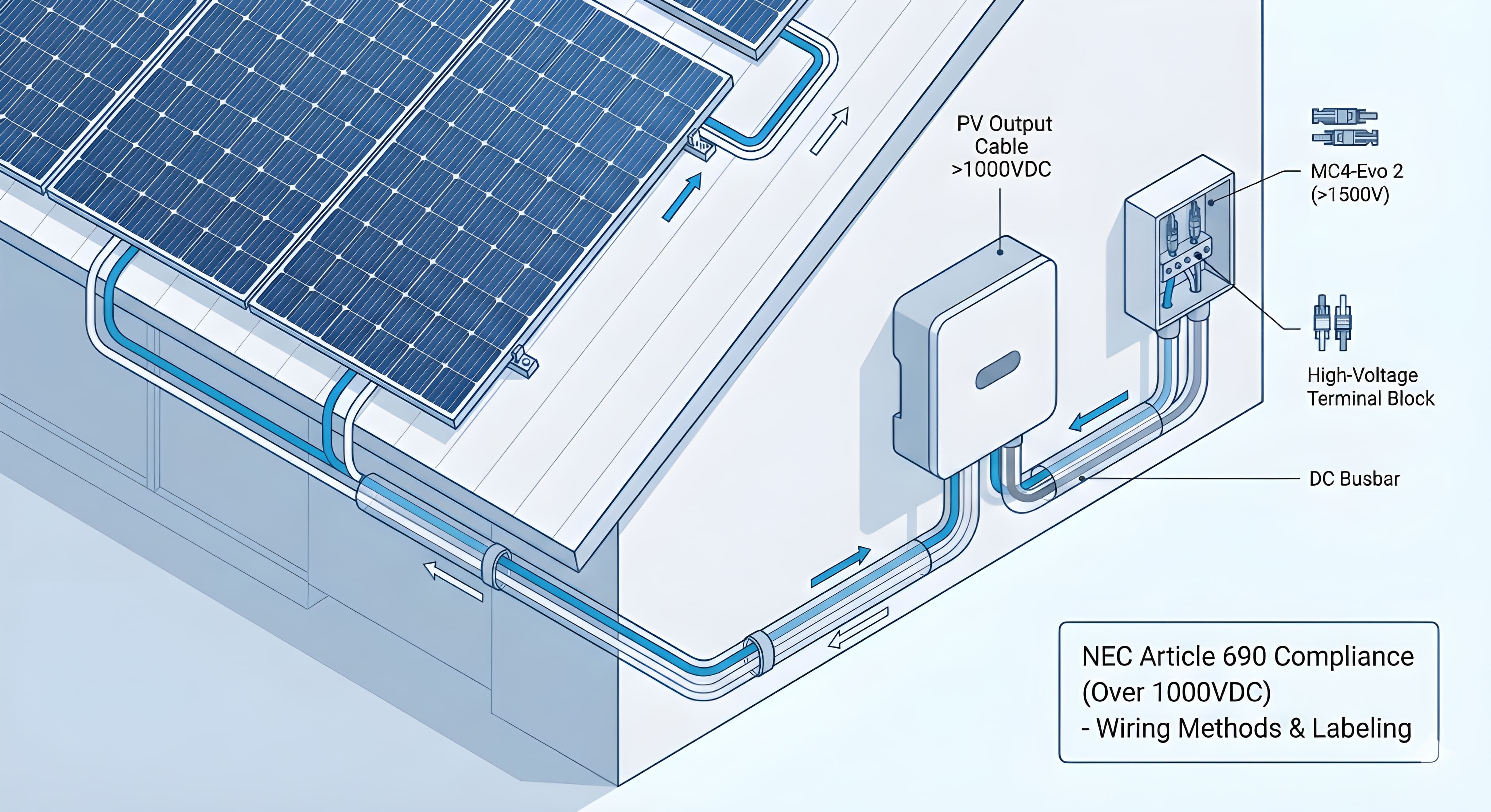 NEC 690 compliance for over 1000V PV