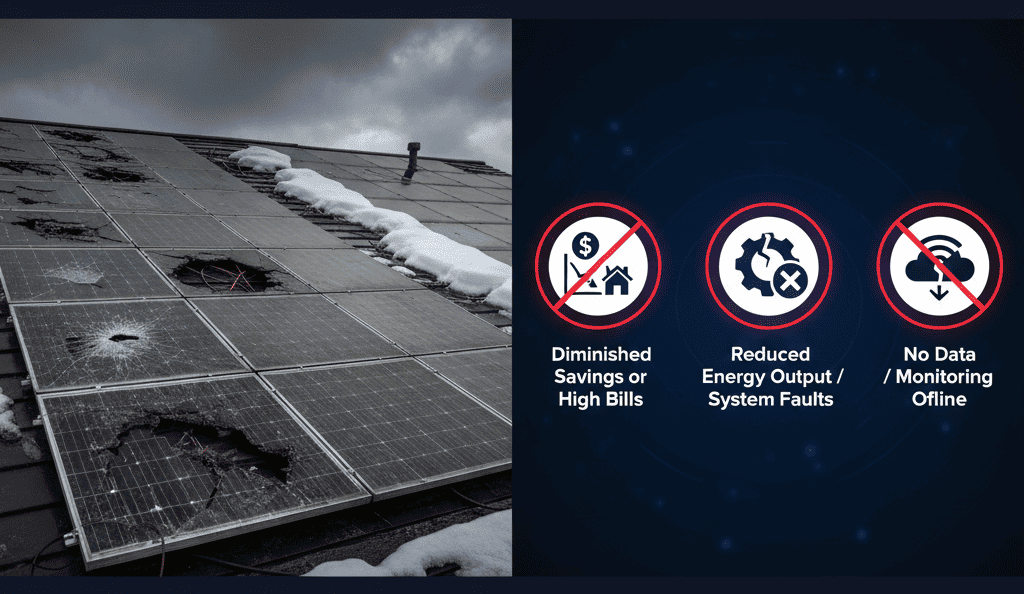 warning indicators that your solar panels needs testing and maintenance
