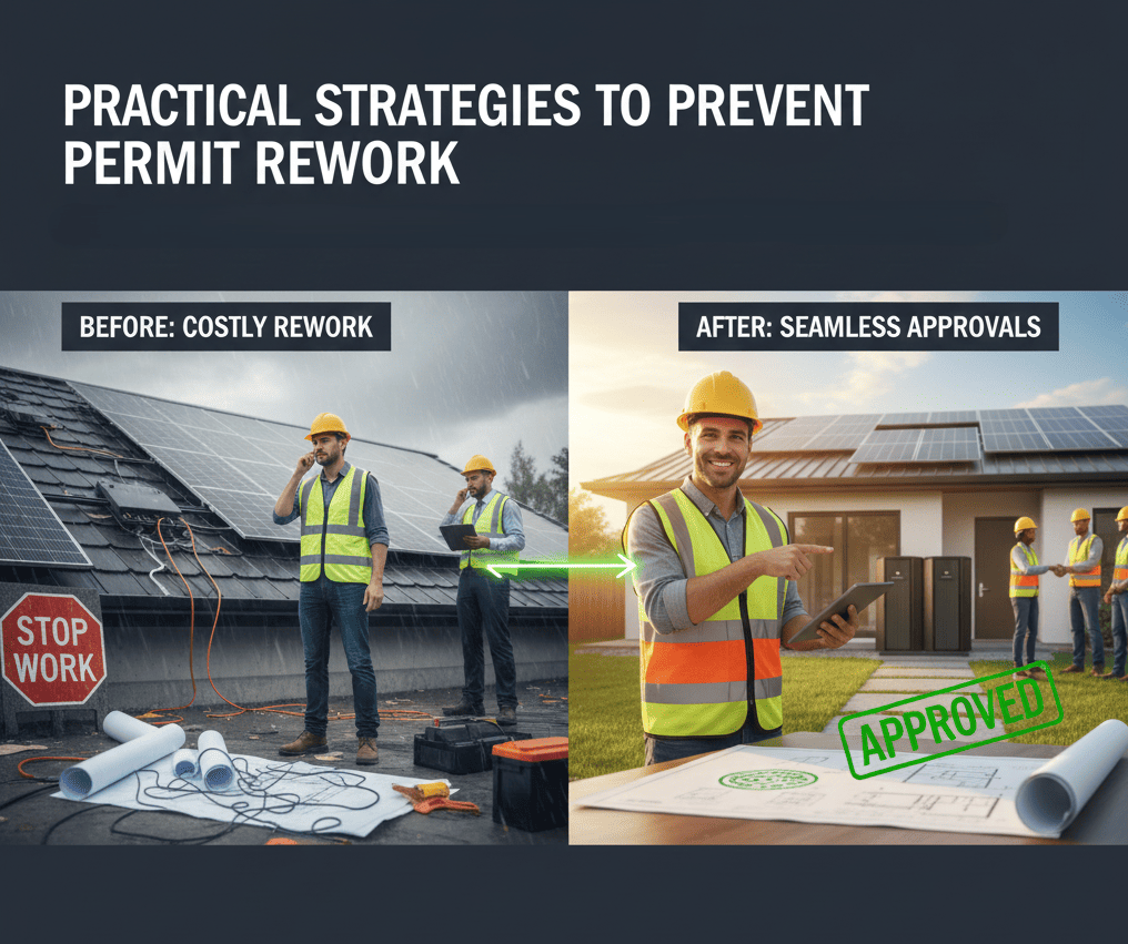 solar contractor before and after seamless approval