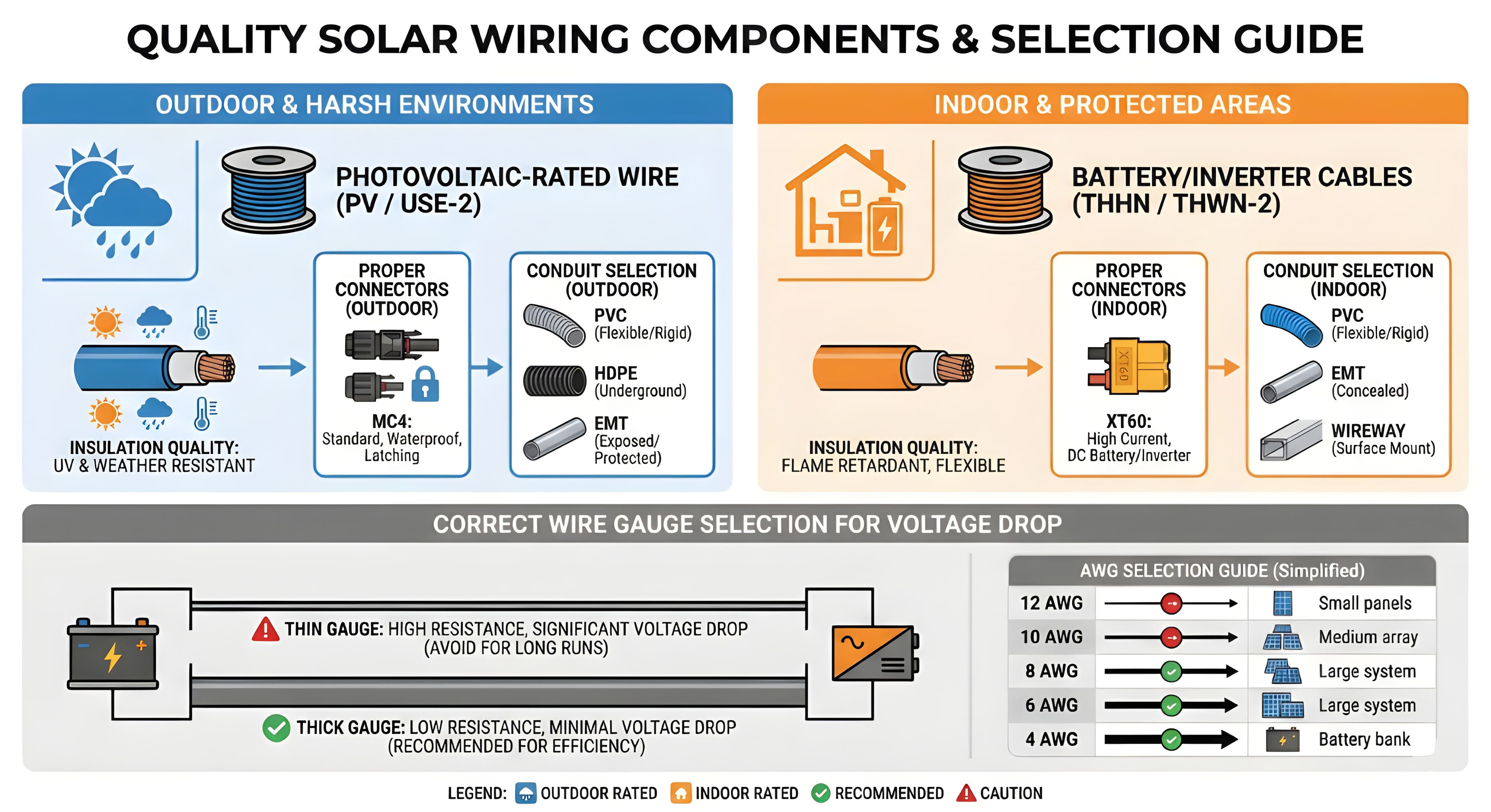 Quality solar wire selection guide for environments