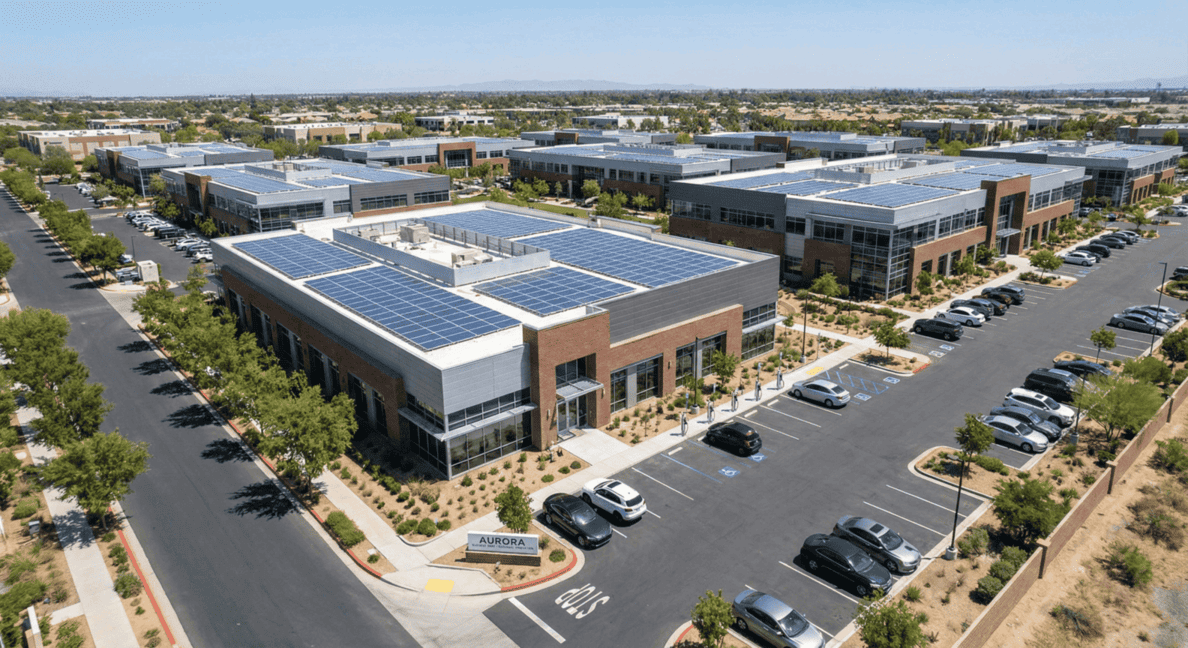commercial building with solar