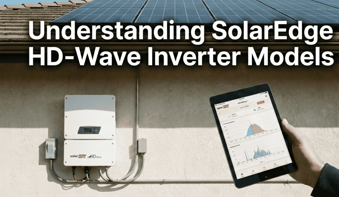 sollat installer holding a tablet monitoring performance of solaredge inverter
