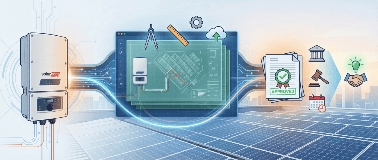 solaredge solar design and permitting visual image