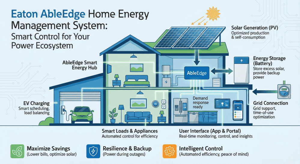 aton AbleEdge home energy management system with solar and battery