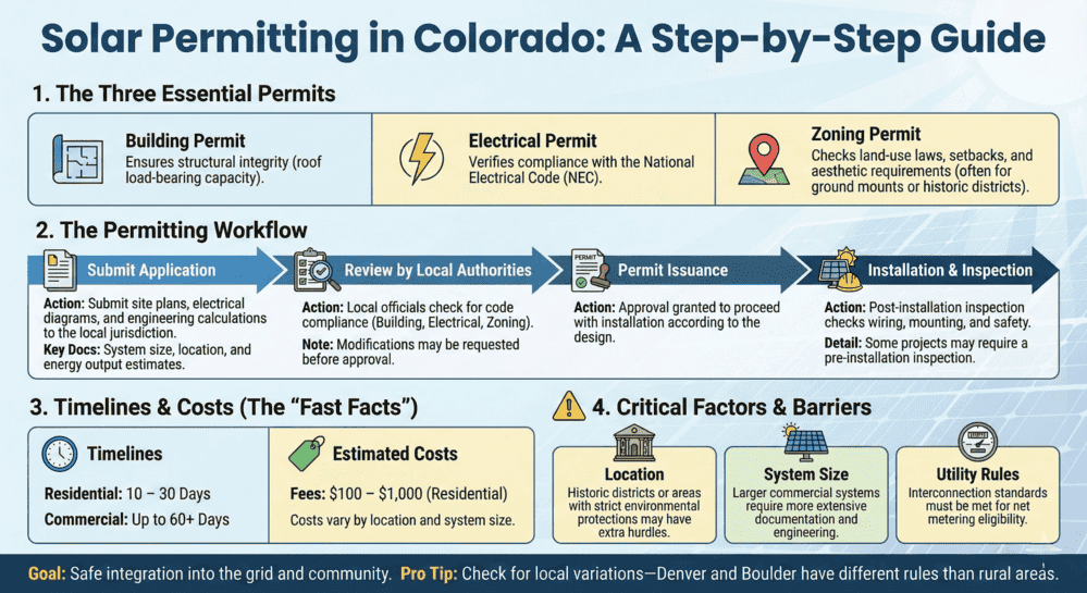 Step-by-step guide to solar permits in Colorado