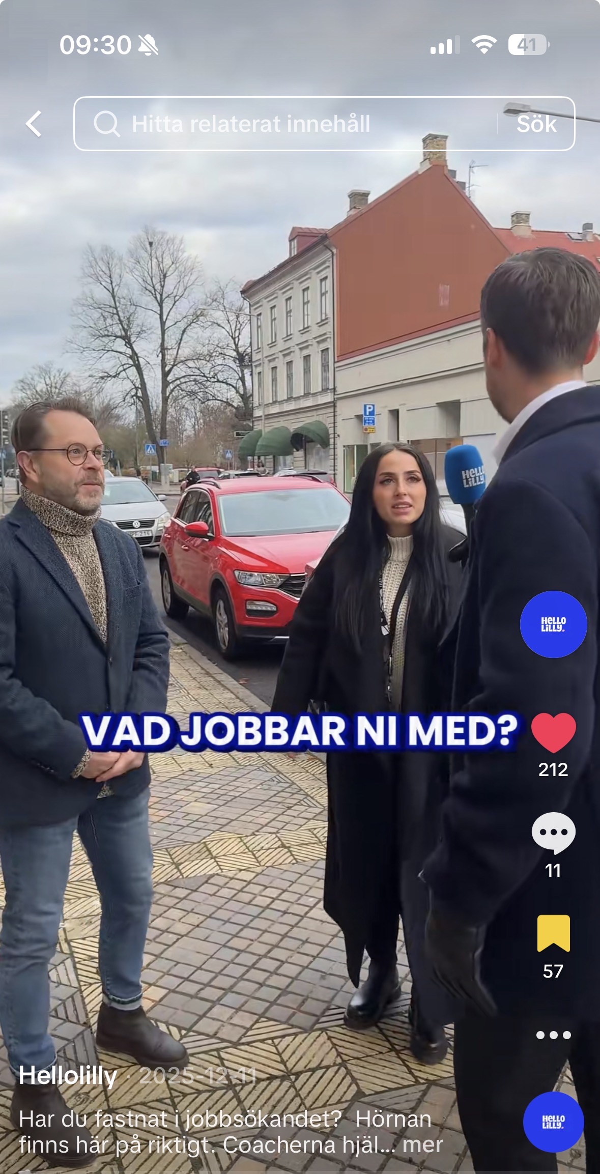 Landskrona Stad TikTok – intervjuer på stan om jobbssökande och utmaningar, HelloLilly autentisk kommunikation