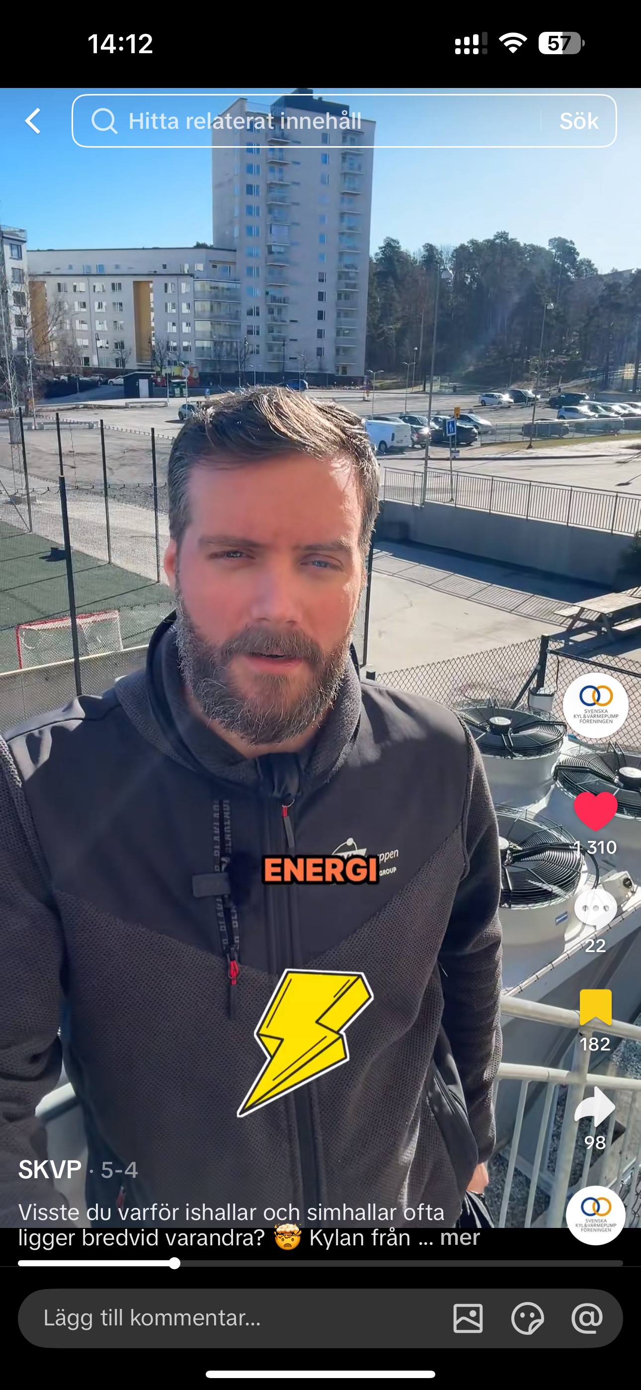 Kyltekniker förklarar energisystemet mellan ishall och simhall — HelloLilly x SKVP