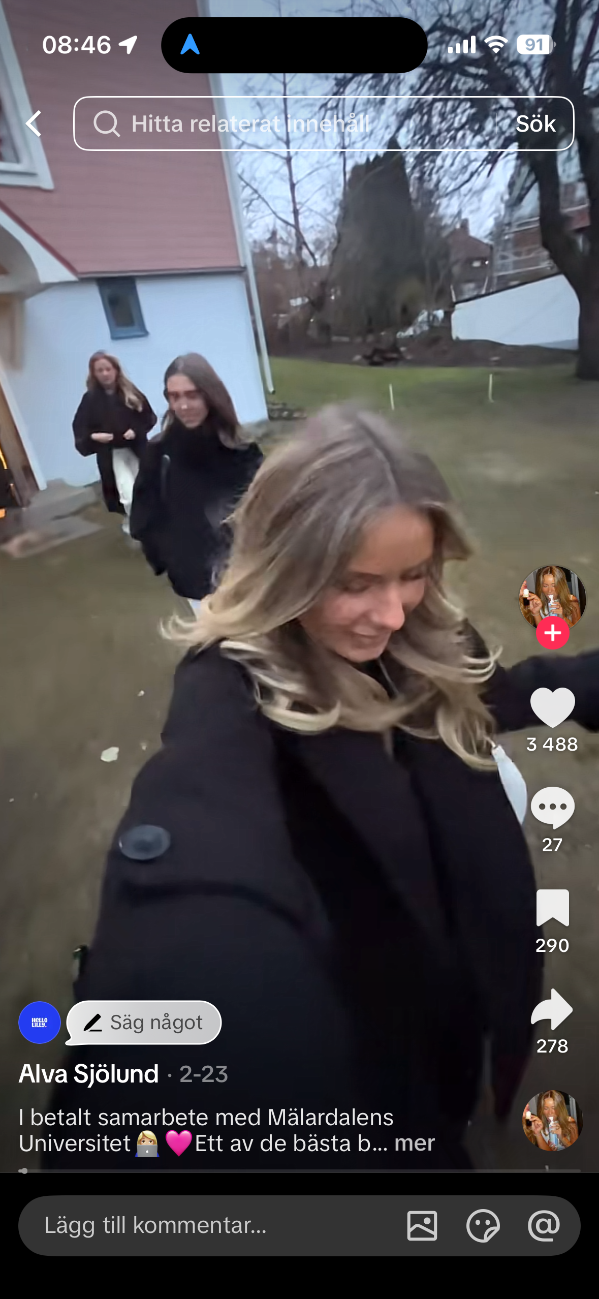 Kreatör visar studentlivet med kompisar — HelloLilly x MDU