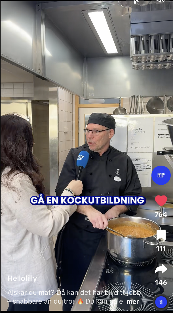 Streetinterview med kock i skolköket — HelloLilly x Trelleborgs kommun