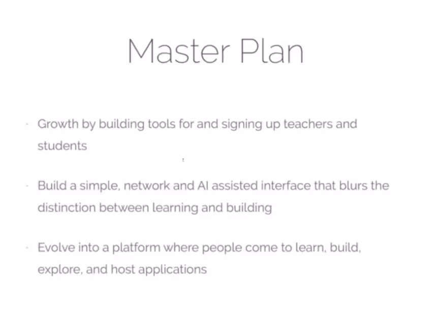 Repl.it Master Plan