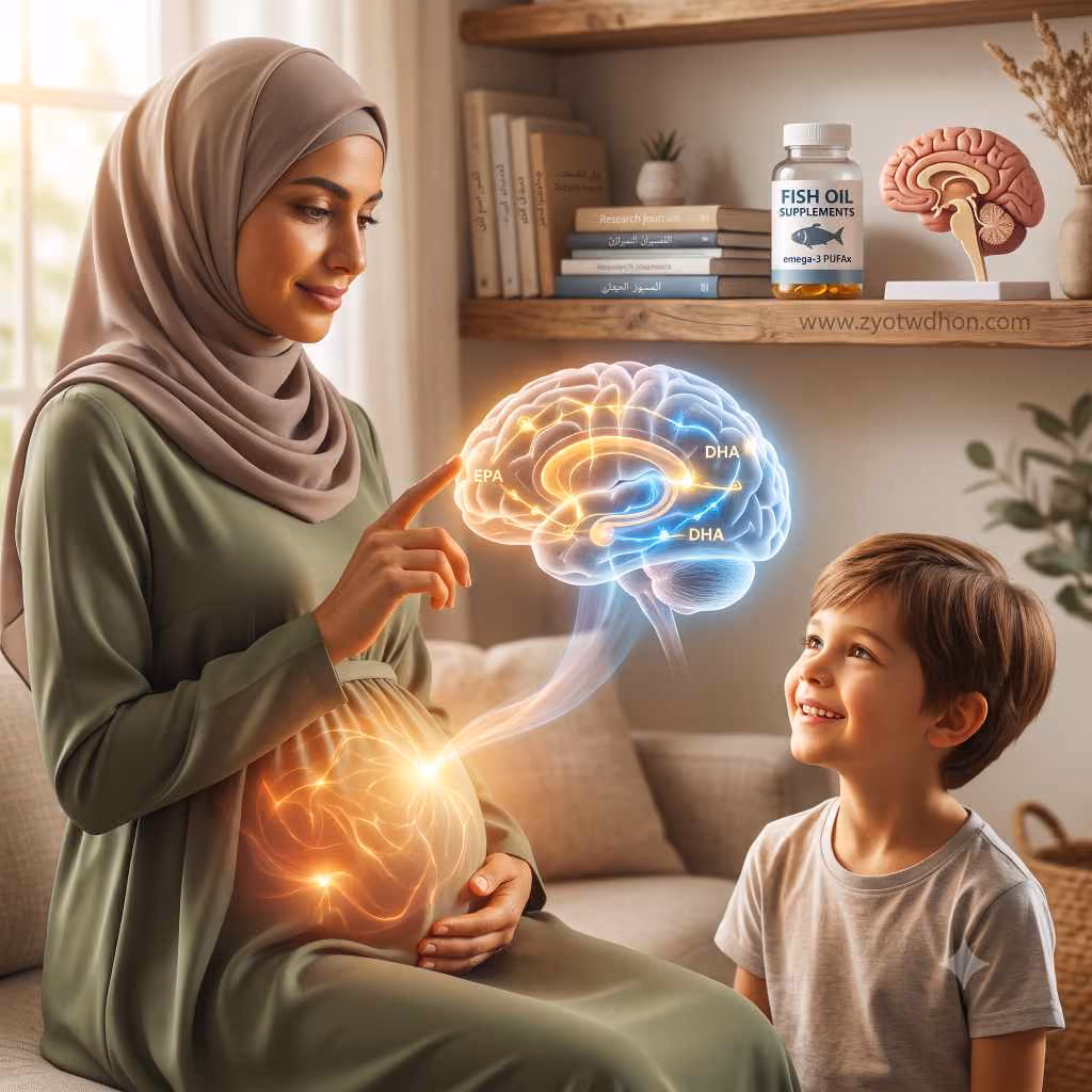 دراسة تتبع عمرها 10 سنوات تكشف تأثير مكملات زيت السمك أثناء الحمل على عملية الأيض في دماغ الأطفال