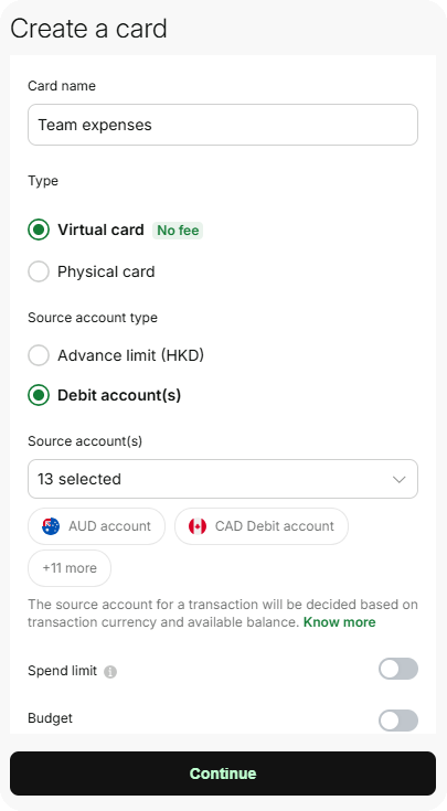 Spend from up to 13 currencies with the Aspire multi-currency card