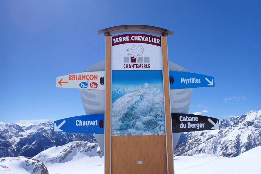 Serre Chevalier domaine skiable pistes vue panoramique