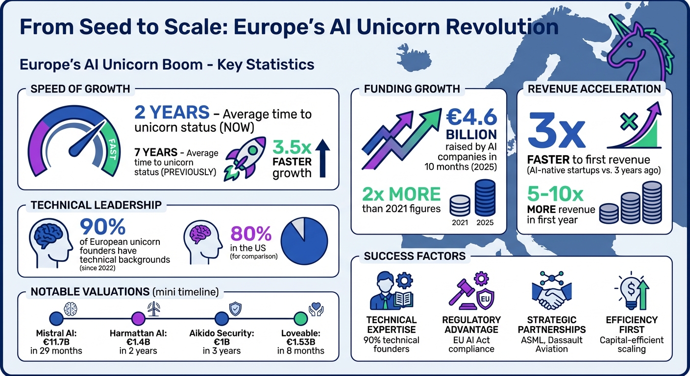 Europe's AI Unicorn Growth Statistics: Speed, Funding, and Key Metrics 2022-2026