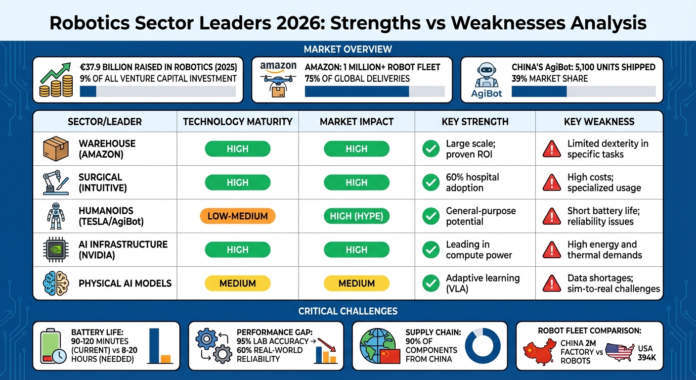 Robotics Sector Leaders 2026: Market Impact and Technology Maturity Comparison