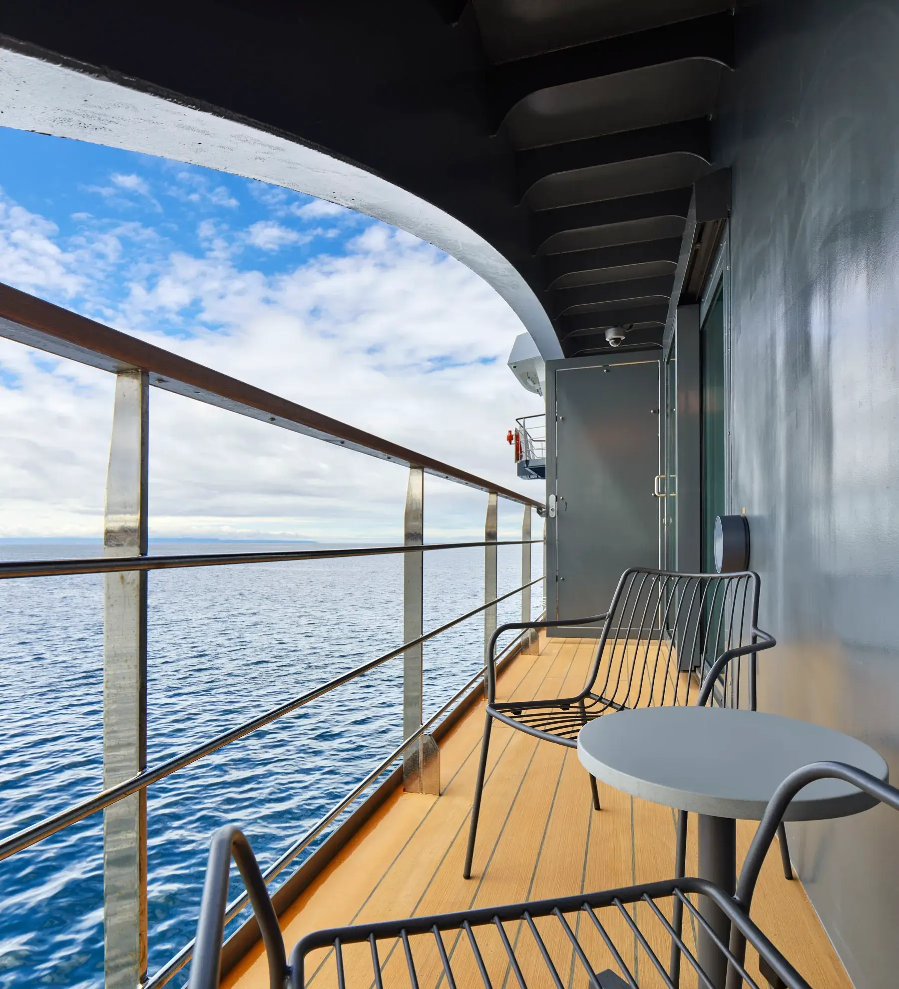 Private balcony onboard Antarctica21's Magellan Explorer in Antarctica