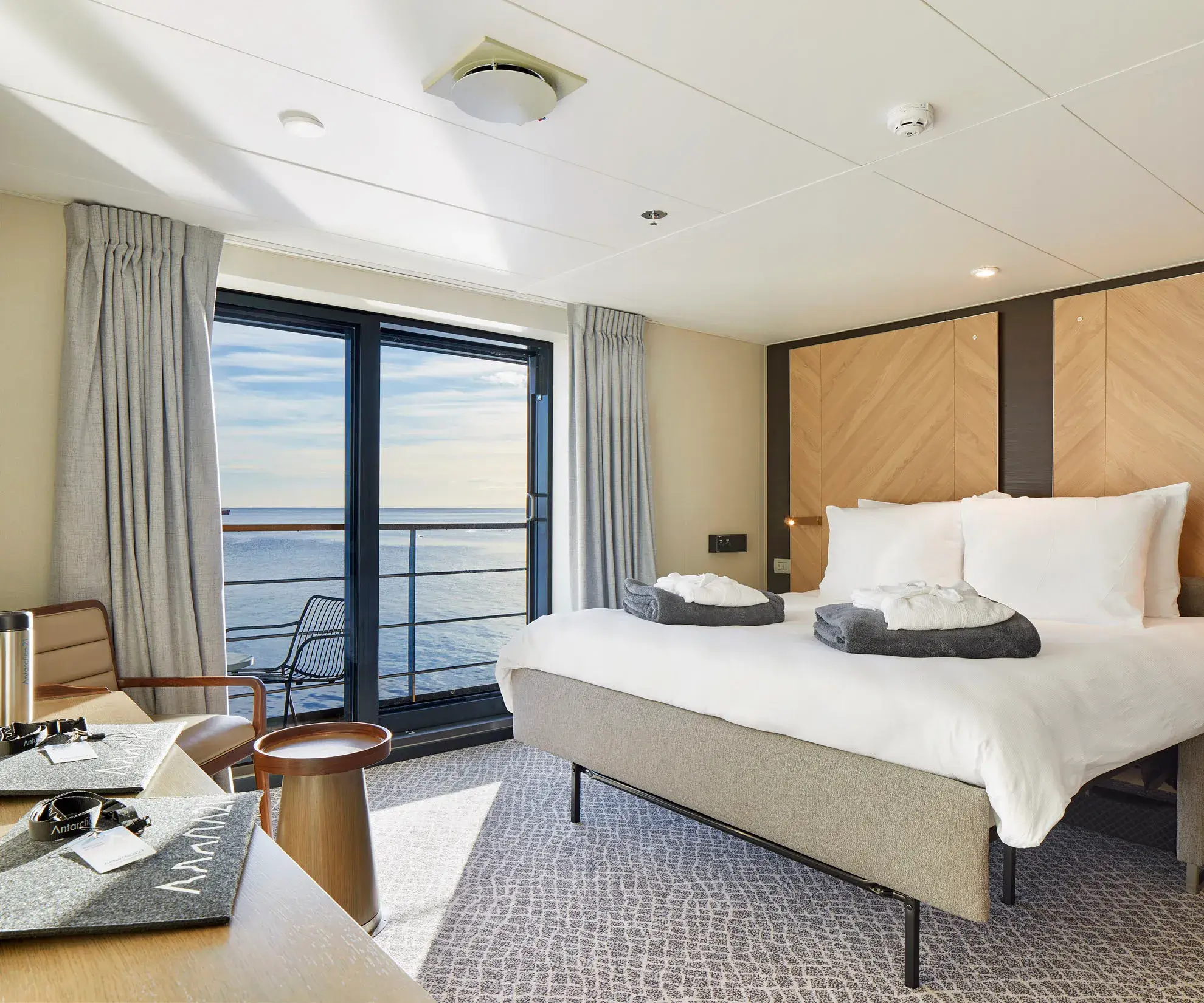 Deluxe Veranda cabin onboard Antarctica21's Magellan Explorer in Antarctica