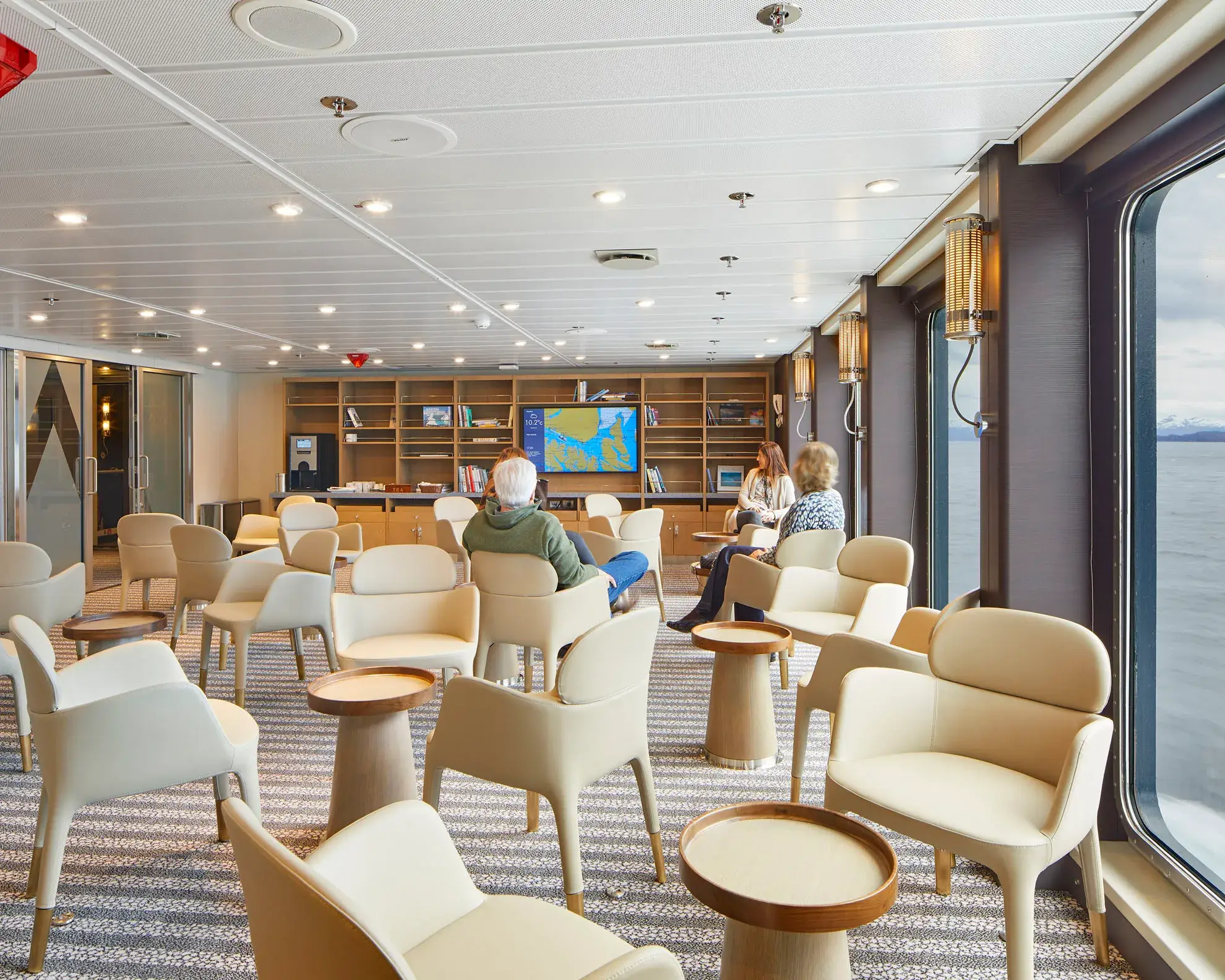 Library onboard Antarctica21's Magellan Explorer in Antarctica