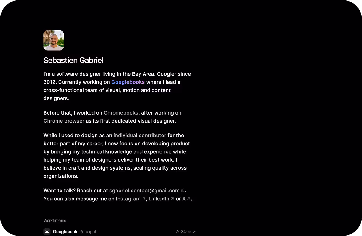 Sebastien Gabriel Website