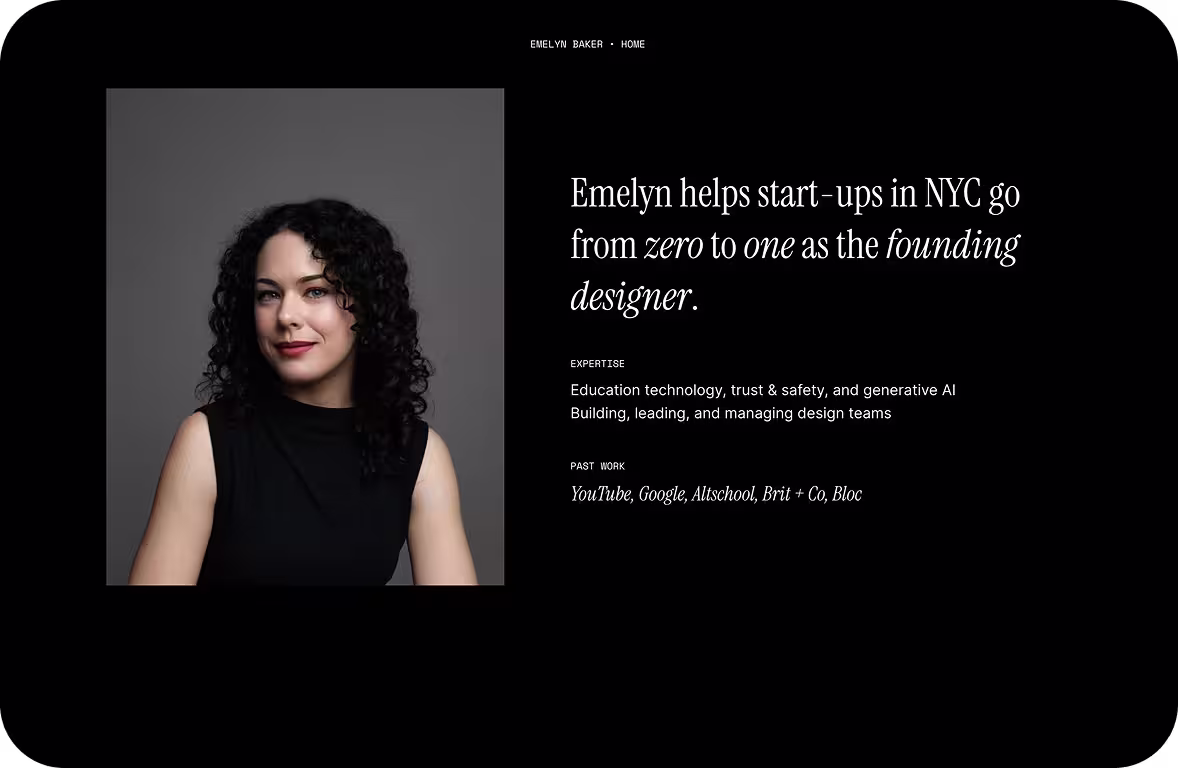 Emelyn Baker Website