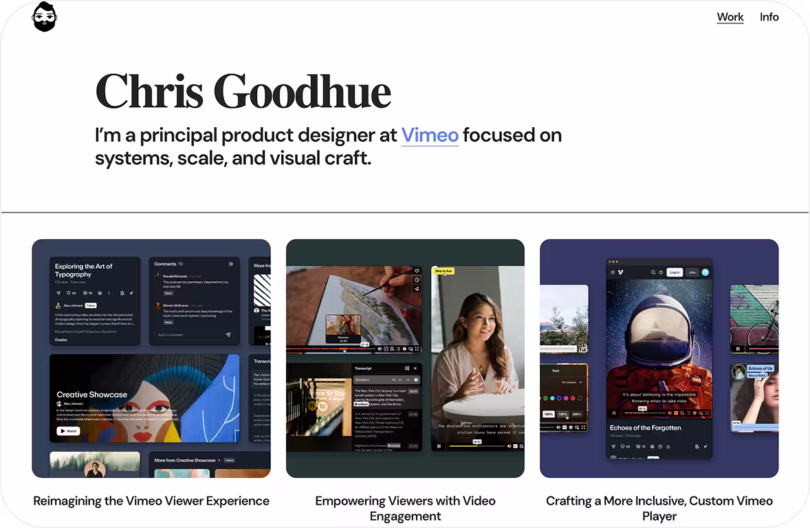 Chris Goodhue Website
