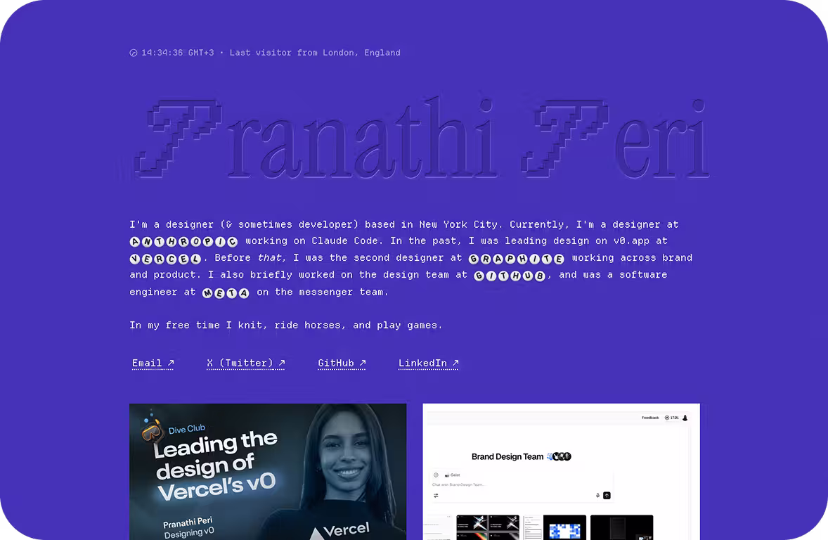 Pranathi Peri Website