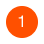 Oranger Kreis mit der weißen Nummer 1 in der Mitte.