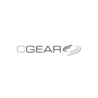 CGEAR brand logo in white text with a stylized circular design on a black background.