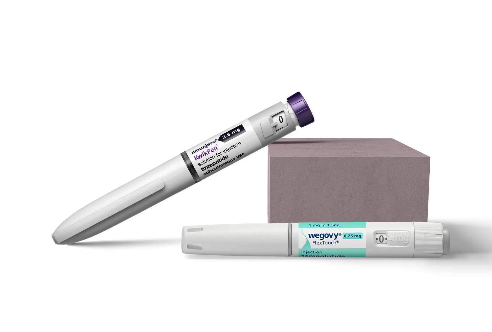 An image of the SheMed GLP-1 Screening Kit and an iPhone displaying the SheMed Weight Loss Program app.