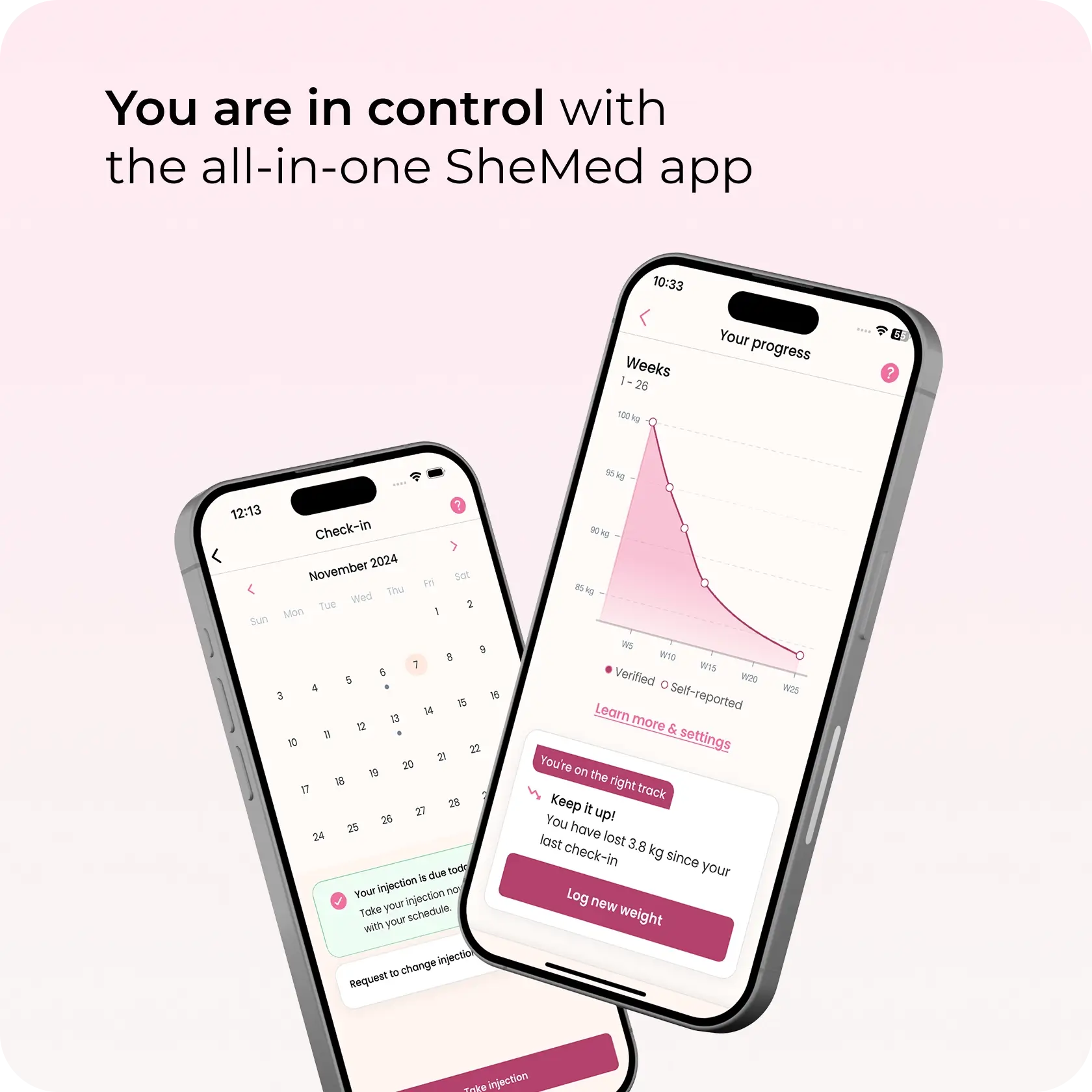 You are in control with the all-in-one SheMed app