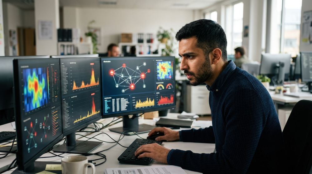 Cybersecurity consultant assessing a client's security posture