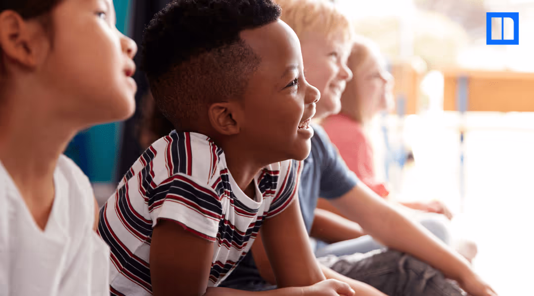 Young students smiling and engaged during