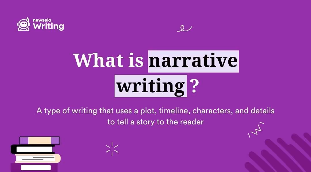 What is narrative writing? A type of writing that uses a plot, timeline, characters, and details to tell a story to the reader