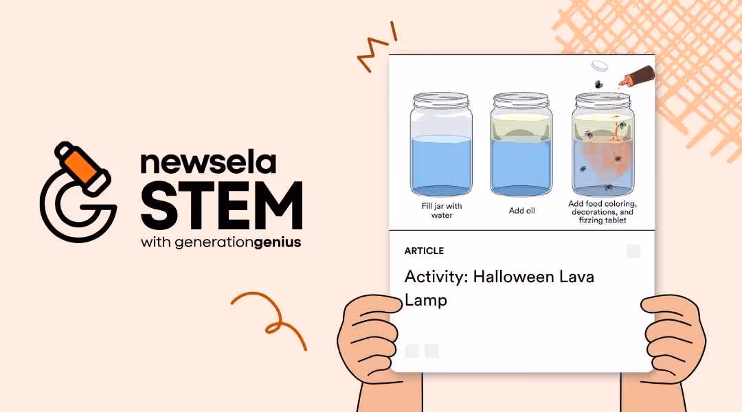 Halloween lava lamp activity