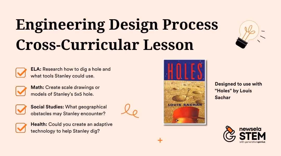 Engineering design process cross-curricular lesson
