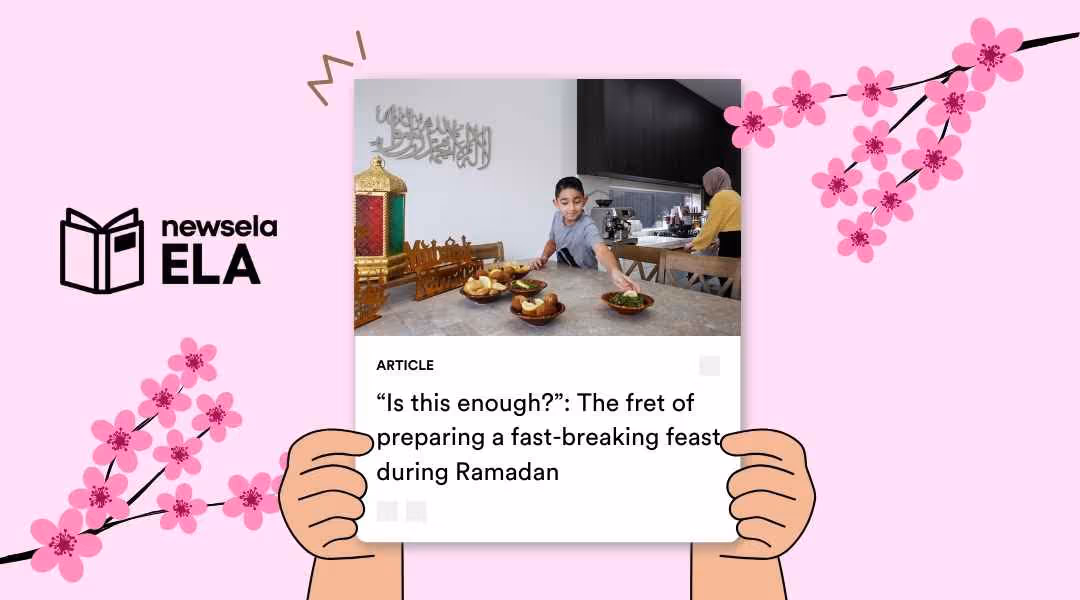 Ramadan fast-breaking meal preparation scene