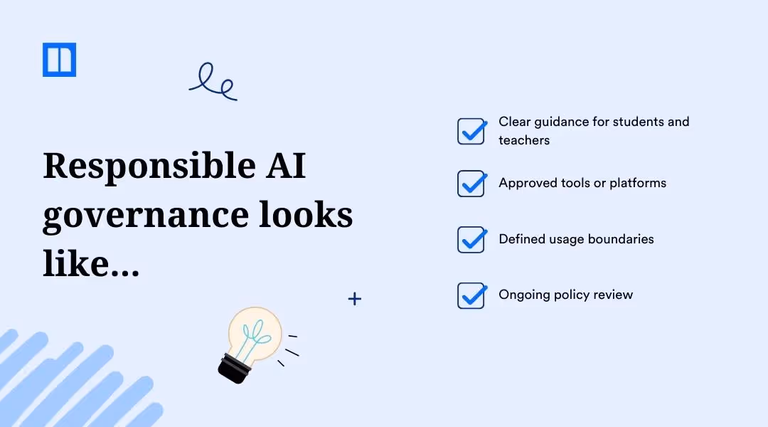 Responsible AI governance concept