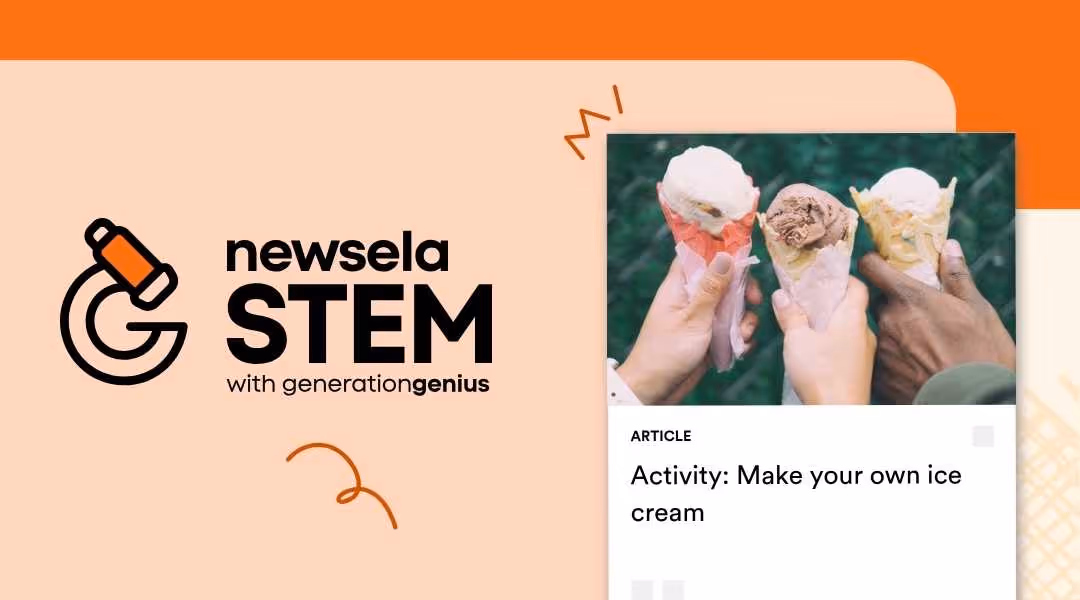 Make your own ice cream activity for students