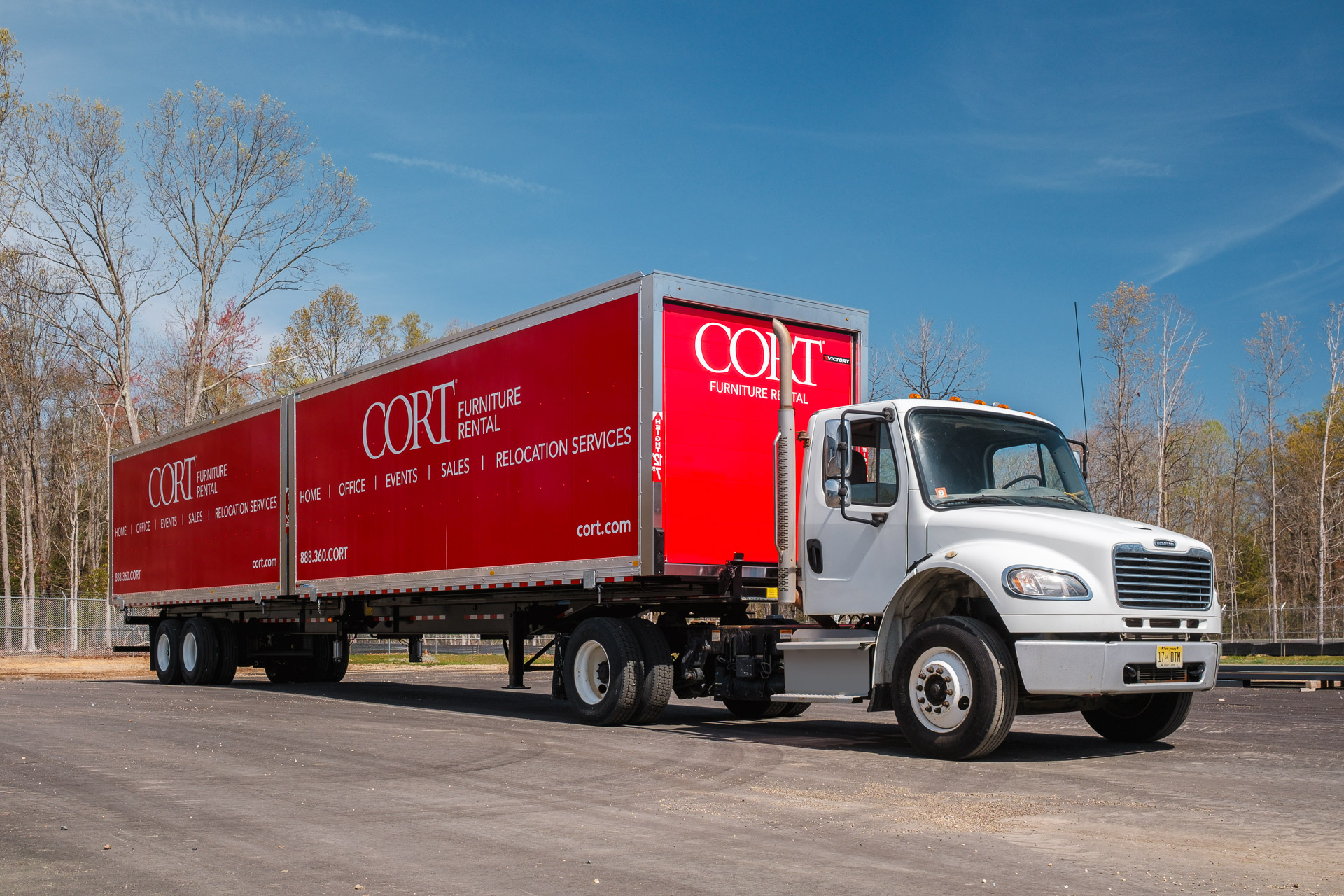 A warehouse on wheels linehaul trailer