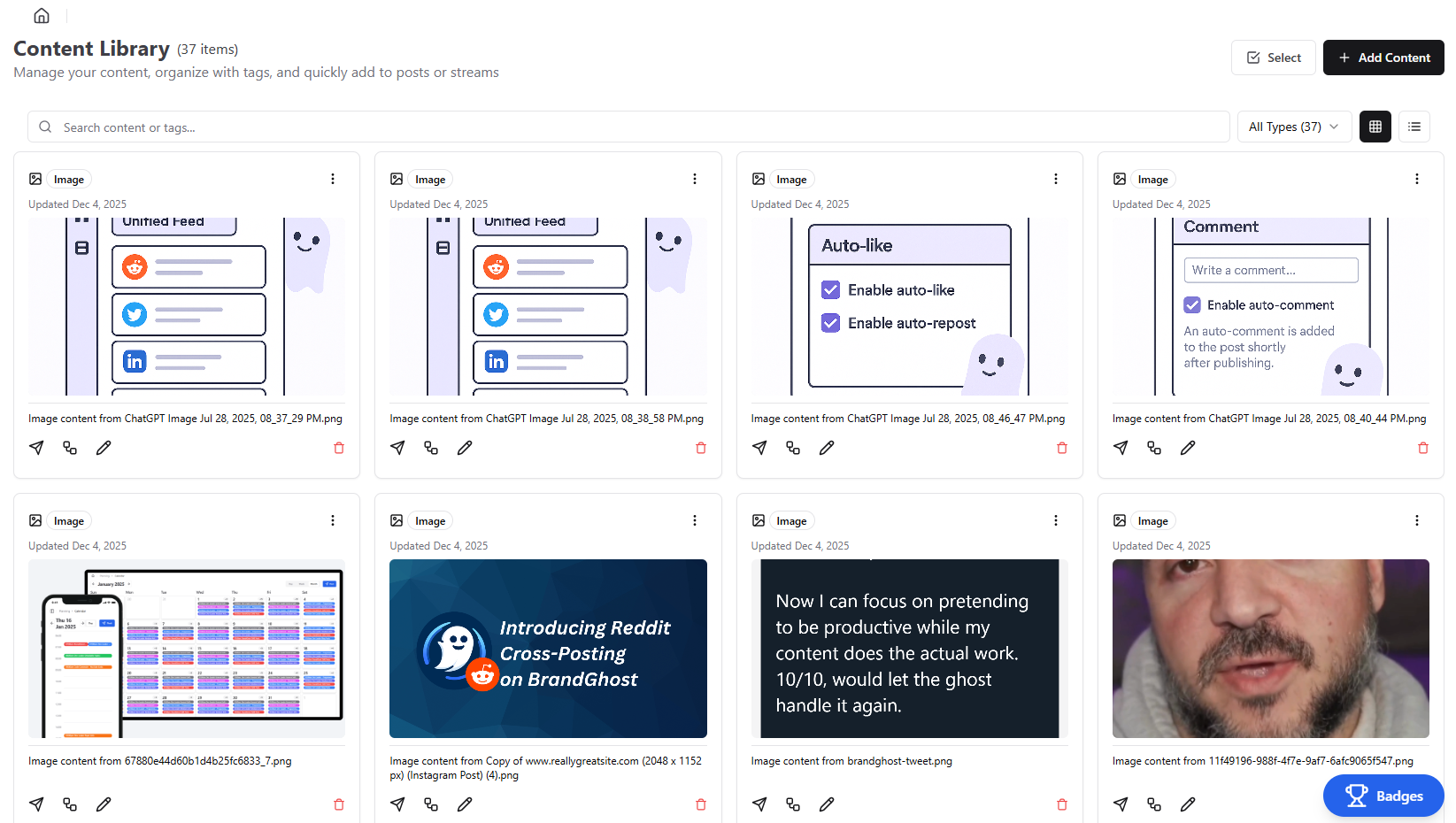 new content creators