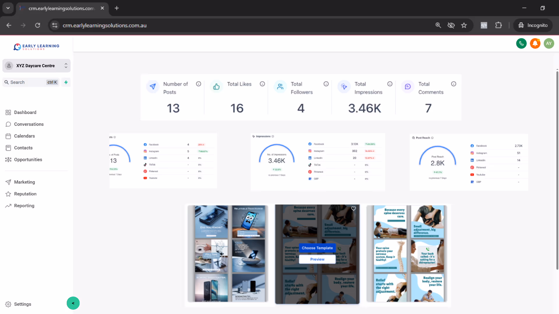 Social media engagement