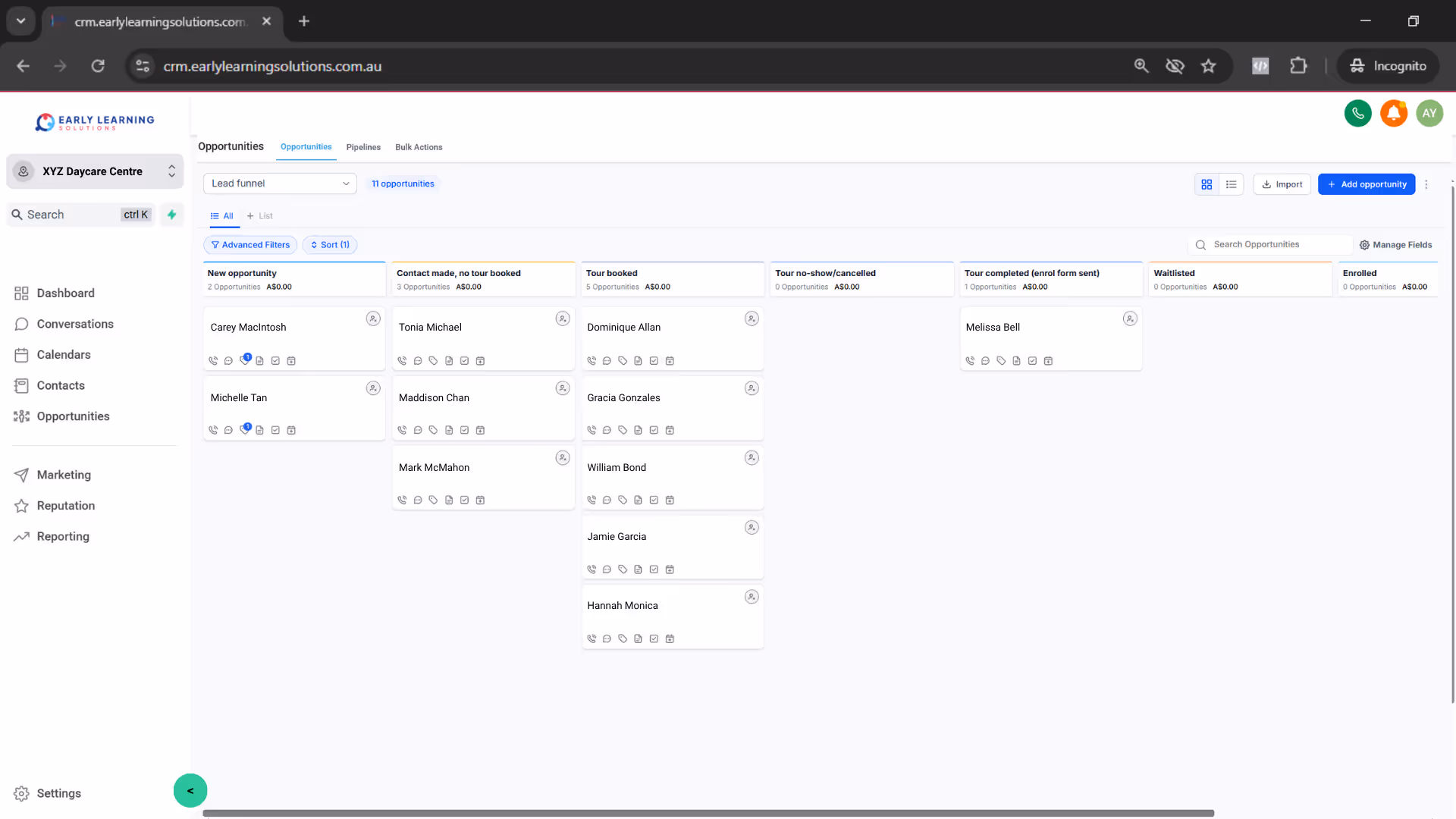 Parent nurture journeys