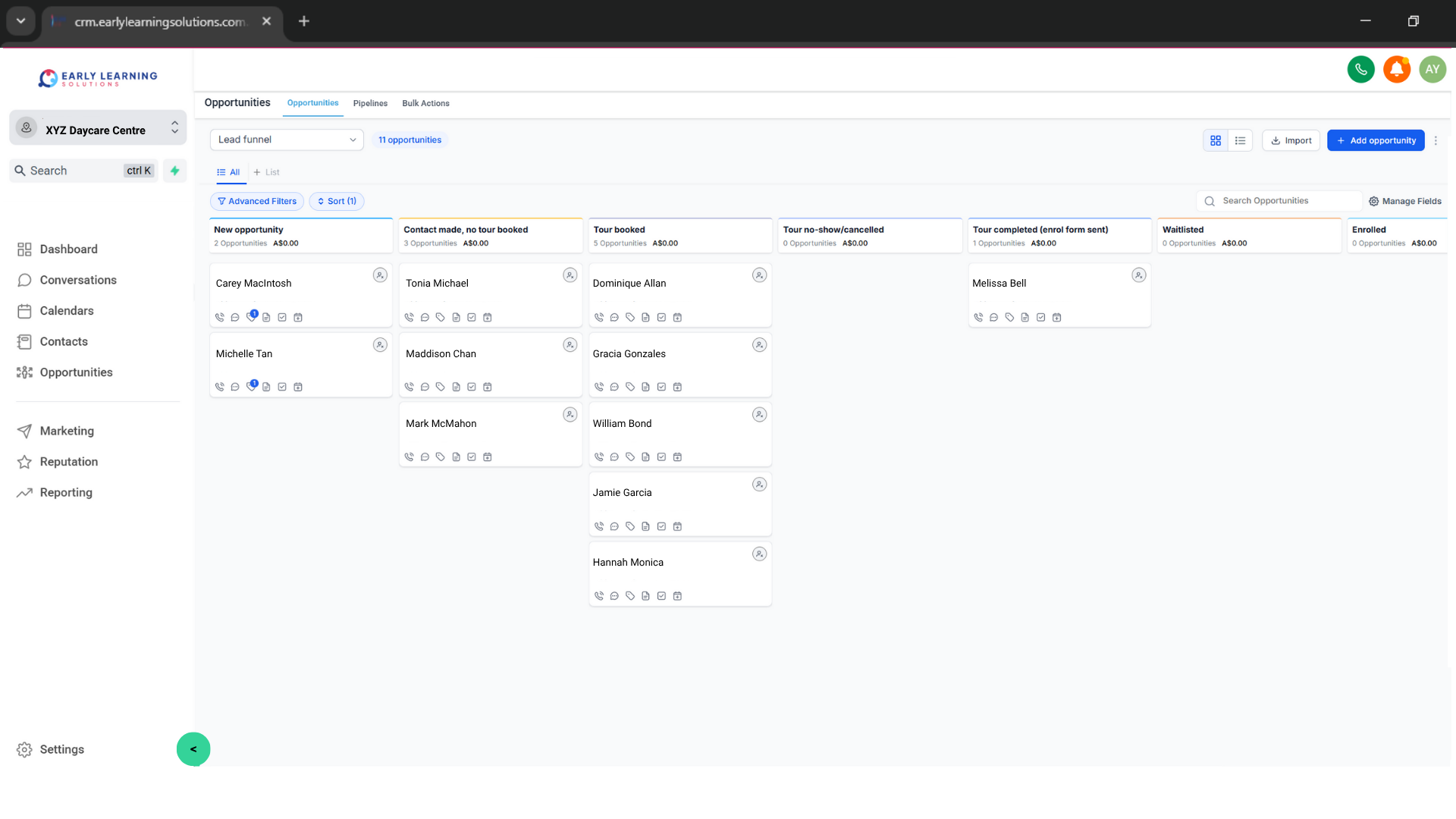 Parent nurture journeys