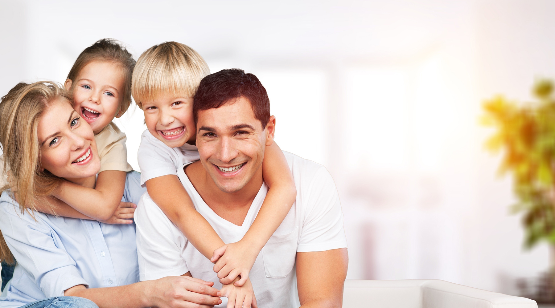 Happy family after seeing their dentist in Texas