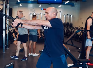 Member training with cable machine